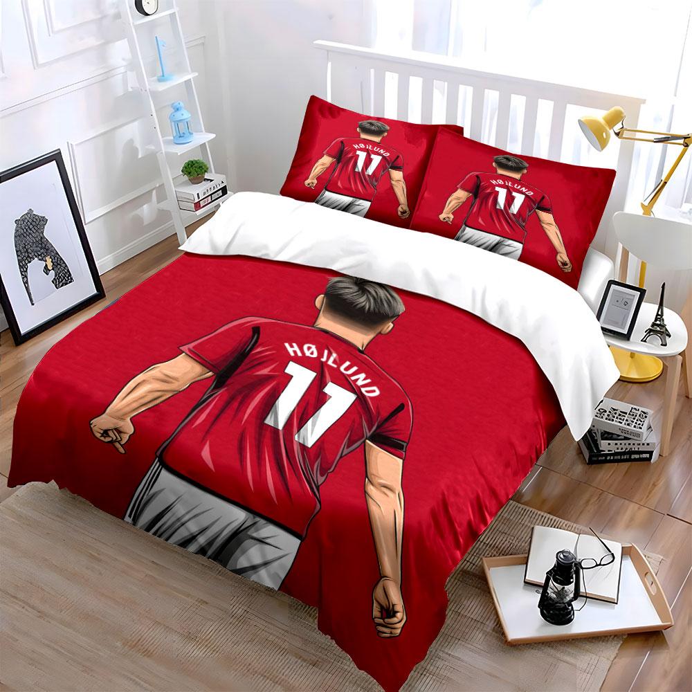 Footballer-themed bold design. Bedding sets Duvet cover sets Duvet covers Pillowcases(1 * Duvet Cover 2 * Pillowcases, without duvet insert)