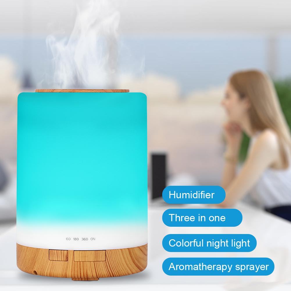 300ml Aromatherapy Essential Oil Diffuser Ultrasonic Air Humidifier with Remote ControlUK Plug