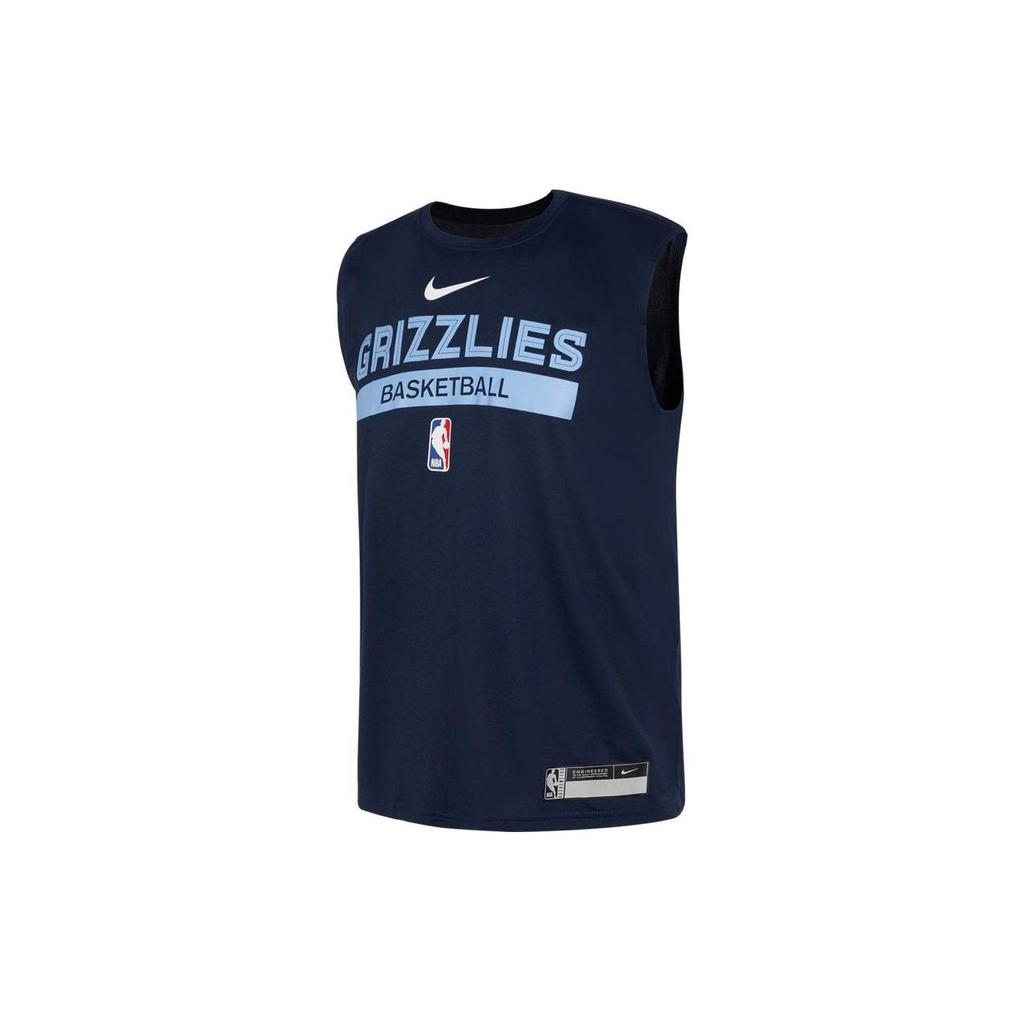 Nike Memphis Grizzlies Dri-Fit NBA Training Sleeveless T-Shirt New Edition Men Tops Deep-Blue FN5207-419