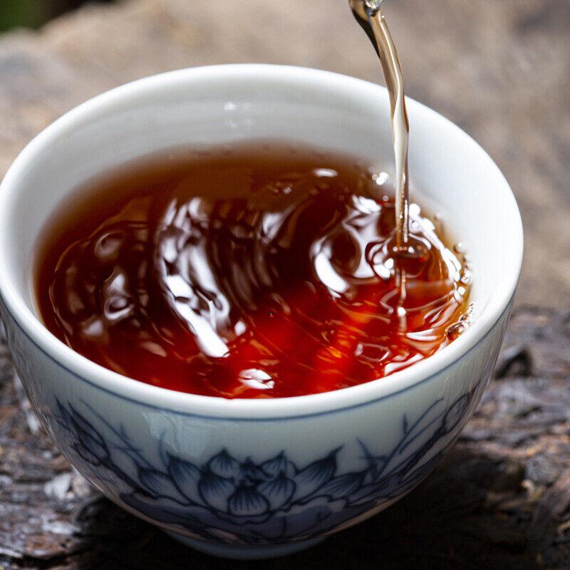 Пуэр Спелый чай с кирпичом Янтарный золотой кирпич Чай с древним деревом Мэнхай 250 г/8,8 унций