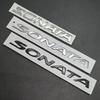 3D ABS Chrome Black Logo Sonata Letters Emblem Badge Self-Adhesive Nameplate Sticker Car Rear Bag Decoration Accessories