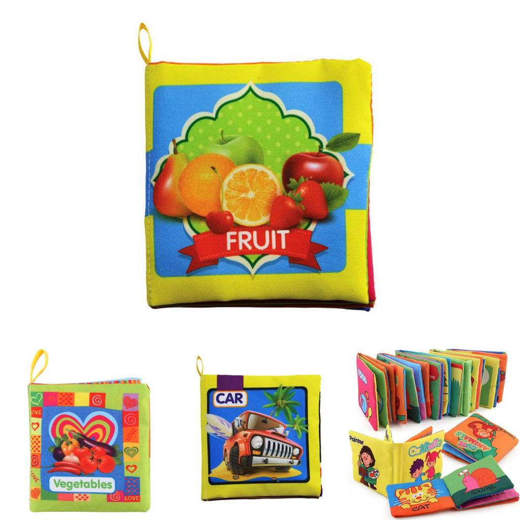 Soft And Colorful Intelligence Development Cloth Bed Cognize Book For Kids Infants