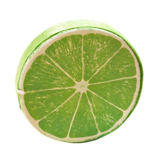 Декоративная подушка-нарезка фруктов Круглая Арбуз Киви Апельсин Подушка 3D-печать Веселый Фруктовый Декоративный Подушка Сиденье для Дивана Кресла Пола Дивана