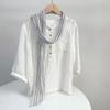 Spring and Summer Thin Linen Scarf Slender Narrow Long Breathable Neck Protection Scarf for Women Versatile Extended Scarf Accessories