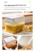 Прозрачная корейская емкость для маринования кимчи с внутренней крышкой-пресс-защелкой