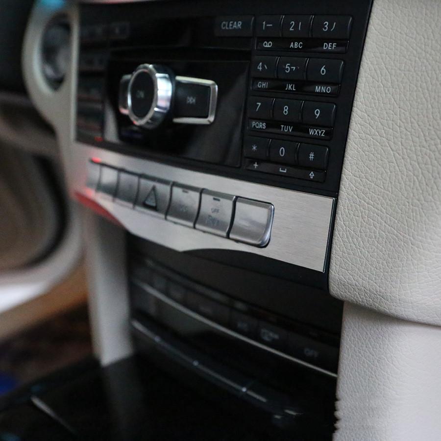 Стайлинг автомобиля, центральная консоль, кондиционер, CD, кнопка, рамка, декоративная наклейка, отделка для Mercedes Benz E class W212