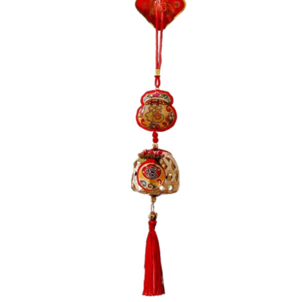 Creative Spring Festival Decoration Pendant Reusable New Year Ornaments Red Lantern String Home