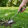 Удалятель сорняков 2-в-1, Прочный ручной инструмент для прополки из нержавеющей стали, Инструмент для прополки с эргономичной нескользящей ручкой, Ручной инструмент для выкорчевывания сорняков на газоне и во дворе