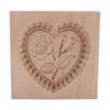 Wooden Mold Rose Heart Pattern Multifunctional Cookie Mould for Pumpkin Pies Mooncake