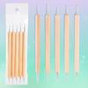 Set of 5 Double-Ended Wooden Dotting Pens for Nail Art