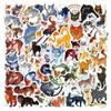 60 New Samurai Cats Warriors Cats Stickers DIY Suitcase Notebook Waterproof Stickers