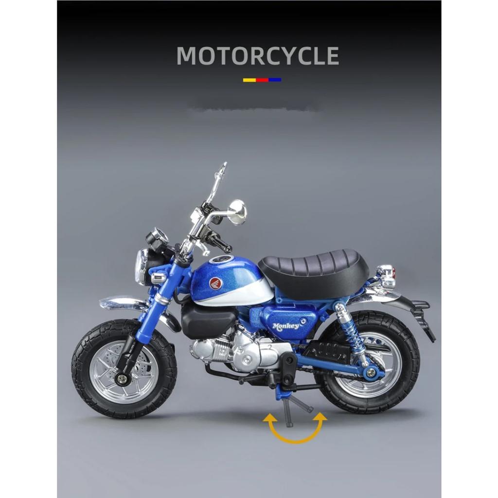 1/12 Honda Monkey 125 сплав спортивный мотоцикл модель литье под давлением уличные гонки мотоцикл модель имитация звук свет детские игрушки подарок