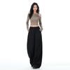 Autumn High-Waisted Wide-Leg Women's Pants - Floor-Length Casual Design