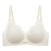 Traceless steel rim underwear women gather latex anti-sagging fixed cup adjustment new bra thin and comfortable