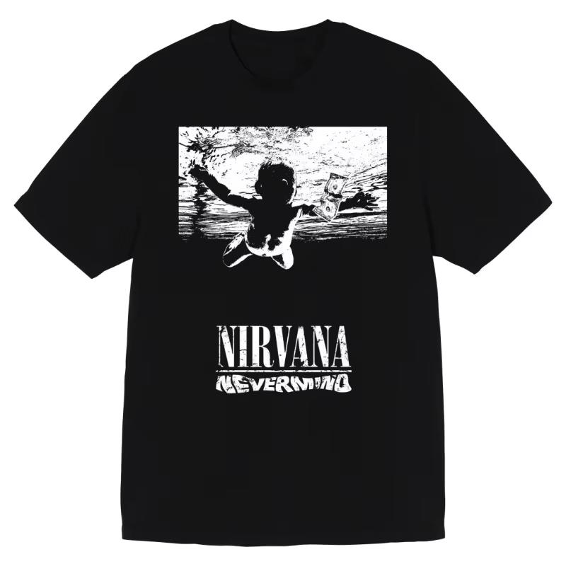 2026 NIRVANA Rock Band TShirt Unisexs and Womens Short Sleeve Luxury Brand Tshirt Summer Y2k Tops Vintage Hip Hop Streetwear