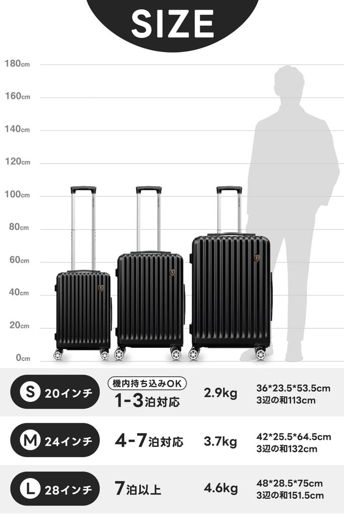 Переносите с чемоданом Средне-зеленого цвета [Новая поездка], Кейс, Стопор, Большой, Легкий, Размер, 4-7 ночей, 60 л, 3,7 кг,
