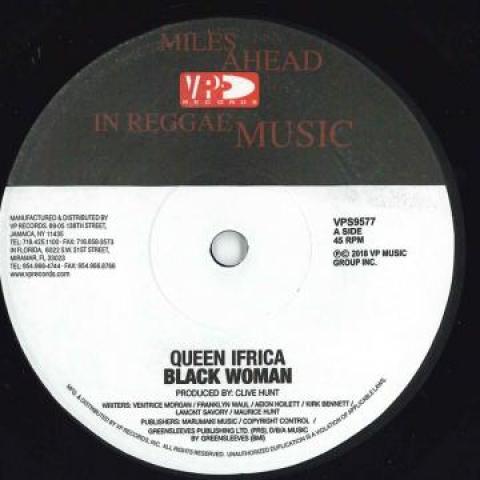 7-дюймовая пластинка QUEEN IFRICA - Black Woman / Black Woman Dub VPS9577 VP 2018 US Регги, Ска и Даб
