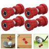 6Pcs Golf Cart Leaf Spring Bushing Kit Red Heavy Duty Suspension Bushings Sleeve Compatible Club Car Front Rear Shock Absorber