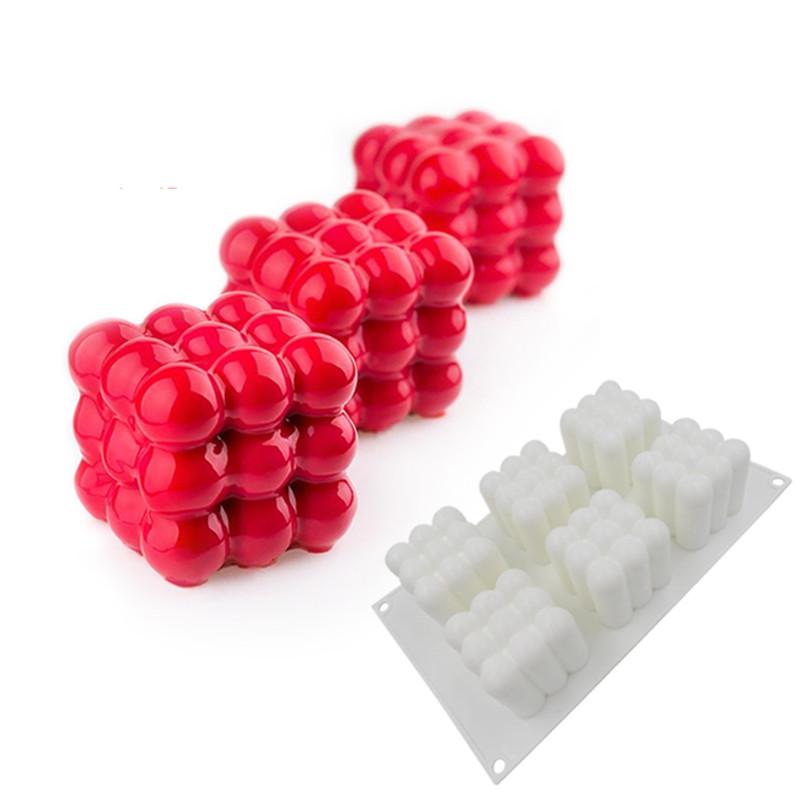 Силиконовая форма с 6 отверстиями для выпечки торта, домашней вечеринки, свадьбы, мусса, DIY выпечки, Рождества, Дня святого Валентина