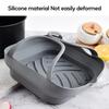 1 шт., силиконовый противень для духовки, многоразовая корзина для пиццы, жареной курицы, силиконовые формы для фритюрницы, сковороды-гриля