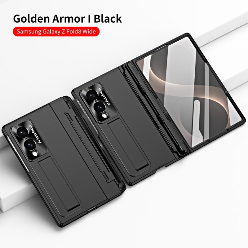 Чехол для Galaxy Z Fold 8 Ultra с гладким дизайном шарнира, гальванизированный слот для стилуса, ударопрочная поликарбонатная крышка, для повседневного использования