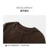 Soft Knit Cotton Long Sleeve T-Shirt Women Men Regular Fit Round Neck Casual Top With Color Block Design