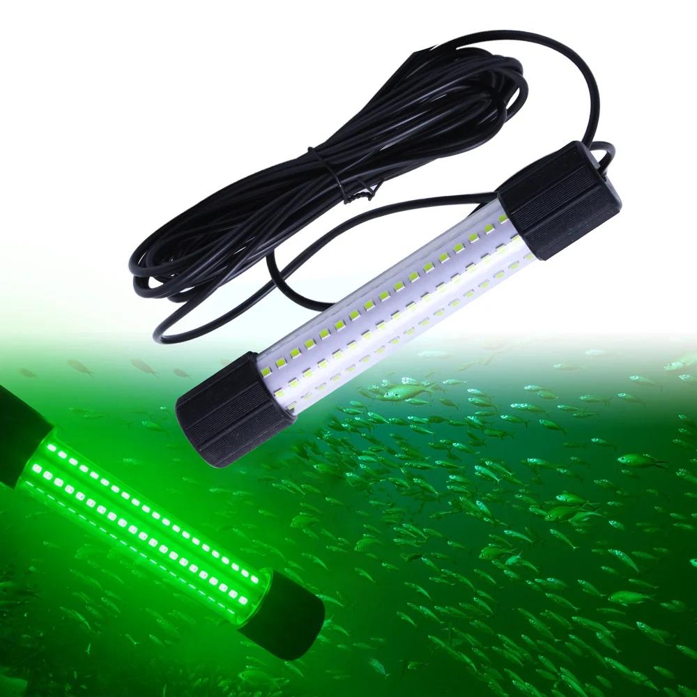 1 шт. 12-24 В Рыболовный свет 20 Вт Мощный Подводный светящийся свет для приманки, Светодиодный ночной инструмент для глубоководной ловли для привлечения рыбы и креветок