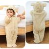 Infant Fleece Hoodie Jacket Winter Warm Jacket Cute Bear Ear  Jumpsuit