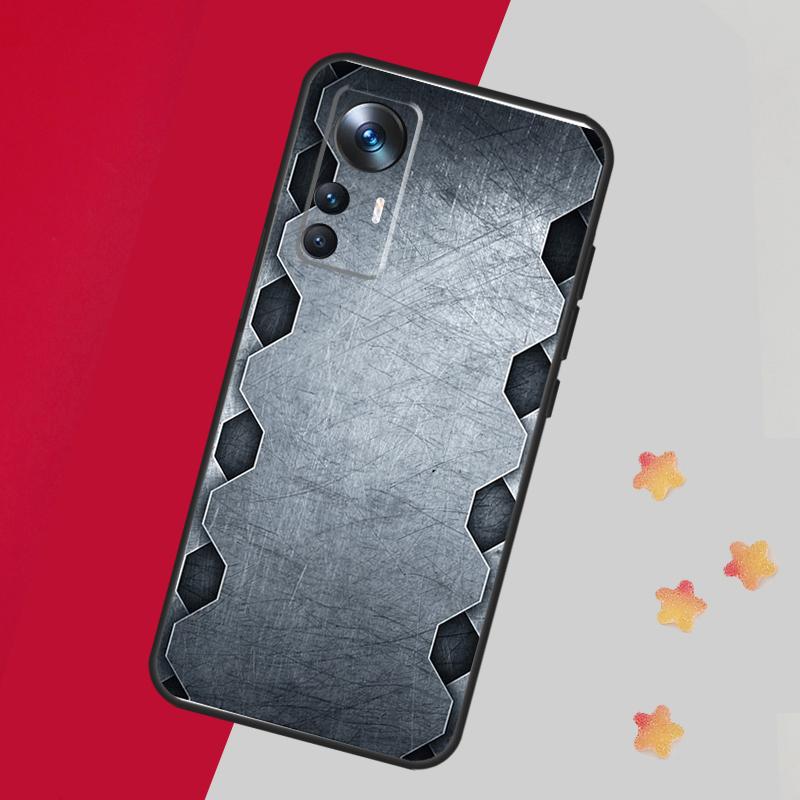 Чехол с металлическим узором из стали и железа для Xiaomi 13T Pro 12T 11T 12 14 13 Lite 12X POCO F5 X3 X5 Pro X4 F4 M5 M5s F3