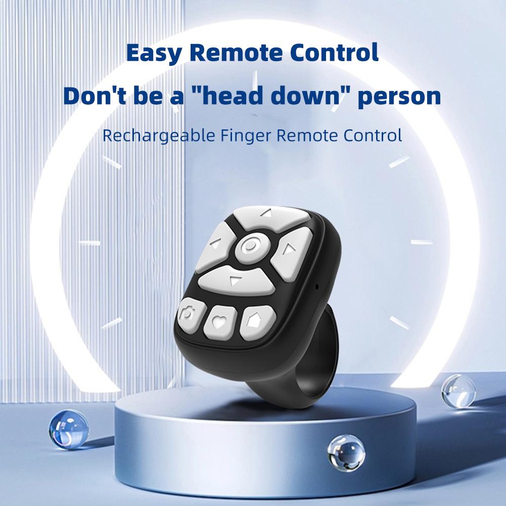 Мини-пульт для мобильного телефона, Bluetooth-совместимый селфи-стик, контроллер камеры, контроллер селфи-видео на кончике пальца для Xiaomi Apple