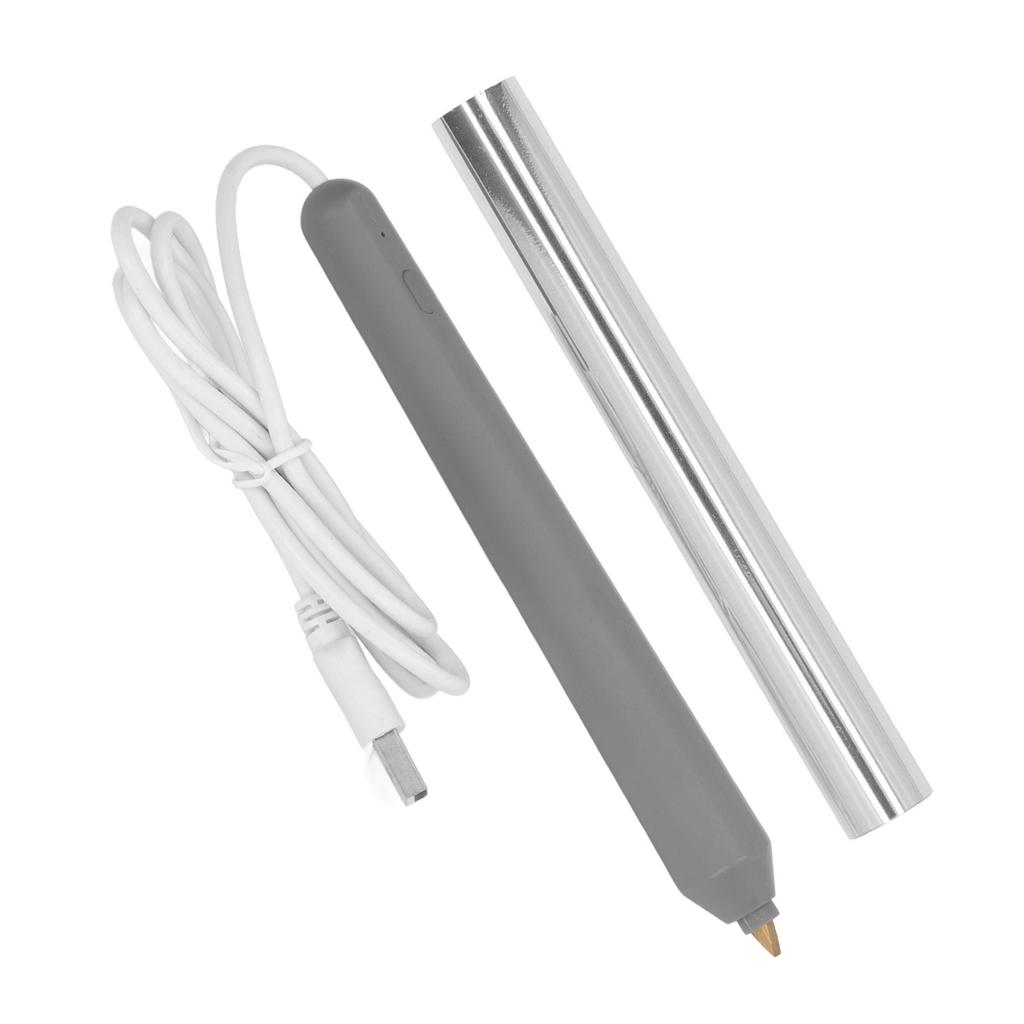 Ручка для горячего тиснения фольгой USB ручка для горячего тиснения фольгой ABS инструмент для рисования и письма серебро