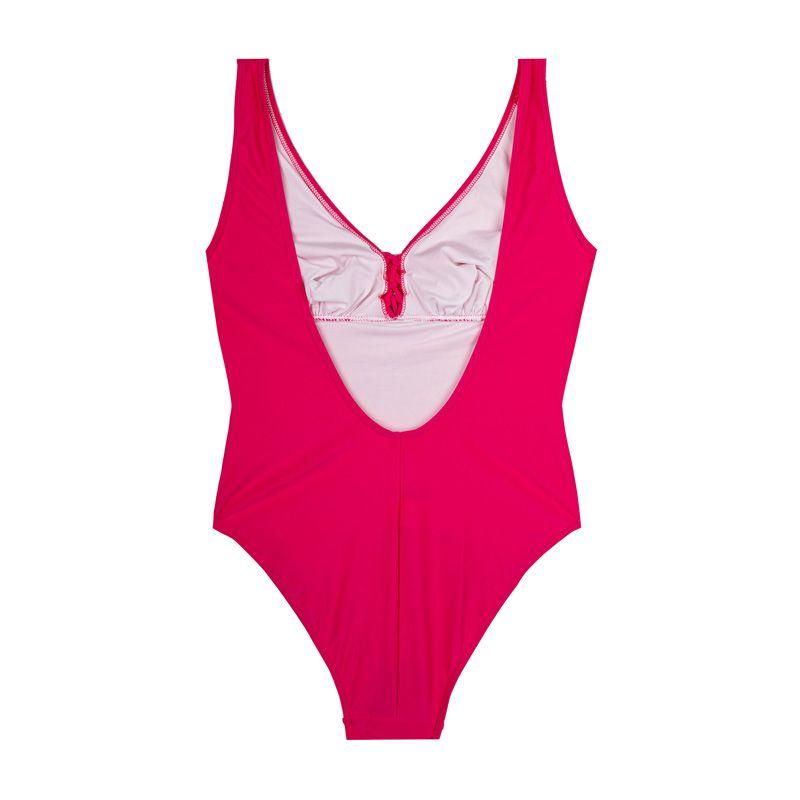 Женский однотонный слитный купальник ВЫСОКОГО ДАВЛЕНИЯ