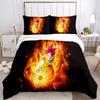 Dragon Ball Super Saiyan Print 3Pcs Bedding Setduvet Cover With 2 Bedropillowcase Home Birthday Gift