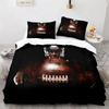 Sports American Football Player Comfortable Duvet Quilt Cover Pillowcase Bedding Set Children Bedroom Decoration Home Textile
