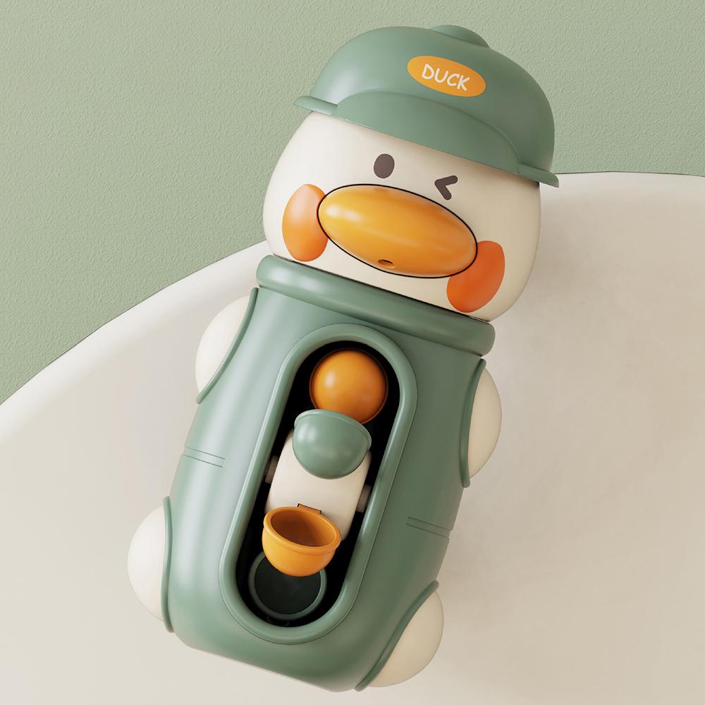 Игрушки для ванны для малышей Утка Вращающееся водяное колесо Ванная комната Сильные присоски Совок для воды Веселые игрушки для ванны Подарки для детей