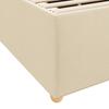 Bed Frame with Mattress Cream 180 x 200 cm Fabric