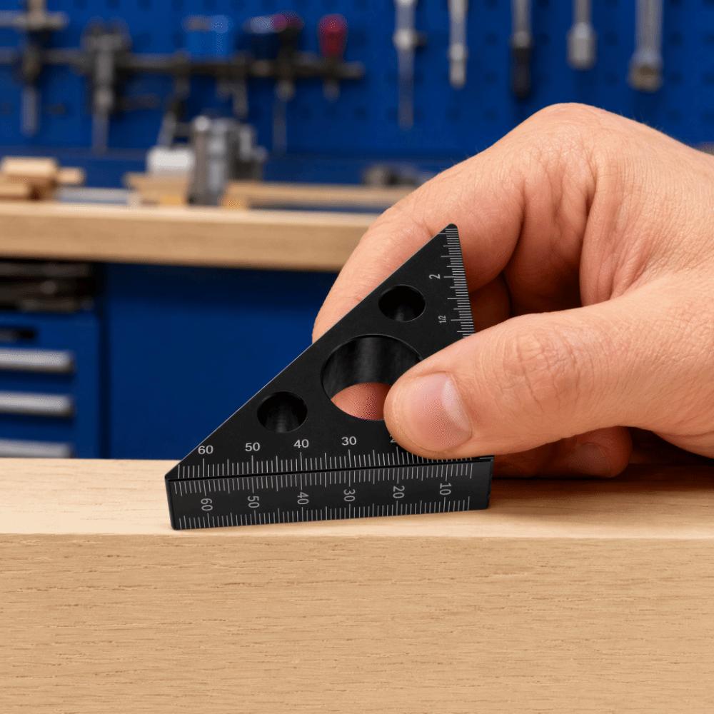 High Precision Measuring Tool Aluminum Alloy Layout Measuring Tool Triangle Ruler For Woodworking