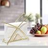 Standing Metal Tissue Holder Geometric Heavy Duty Iron Dining Table Paper Towel Napkin Clip Dispenser Organizer Home Hotel Kitchen Supplies