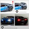 1/32 Bugatti Chiron Sports Car Металлическая игрушечная машина из сплава Литые игрушечные машинки и транспортные средства Модель автомобиля Звуковая и световая модель автомобиля Игрушки для детей