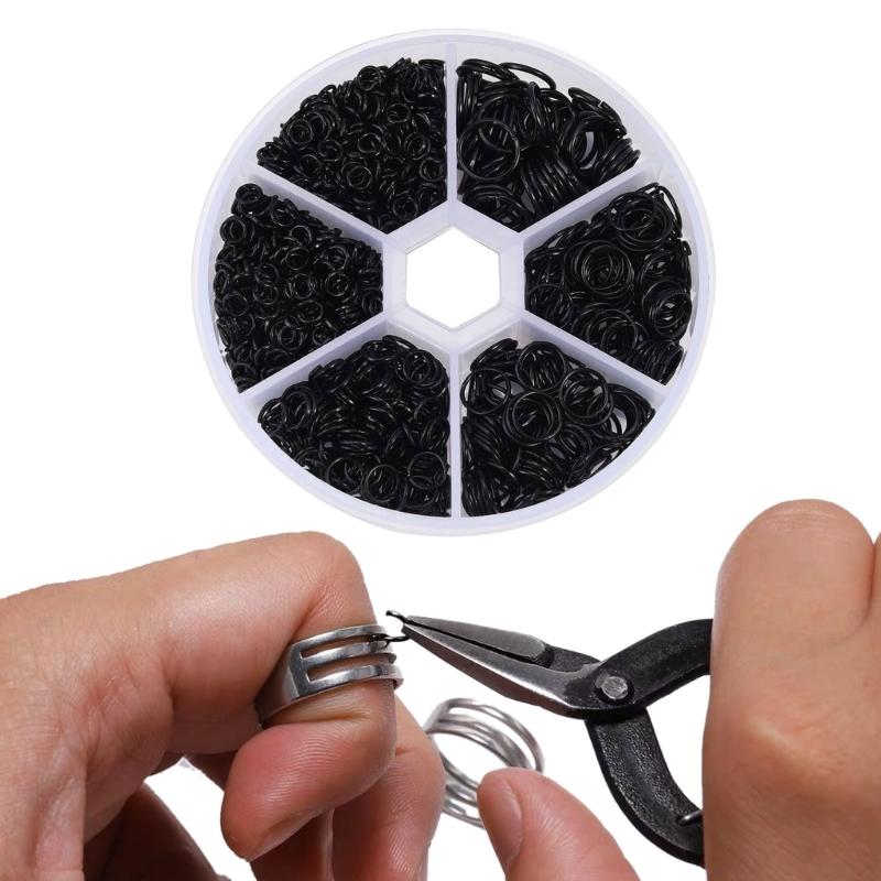 Упаковка из 970 маленьких открытых соединительных колец, металлические разъемные кольца для ожерелий, браслетов, серег, ножных браслетов, принадлежности для изготовления ювелирных изделий