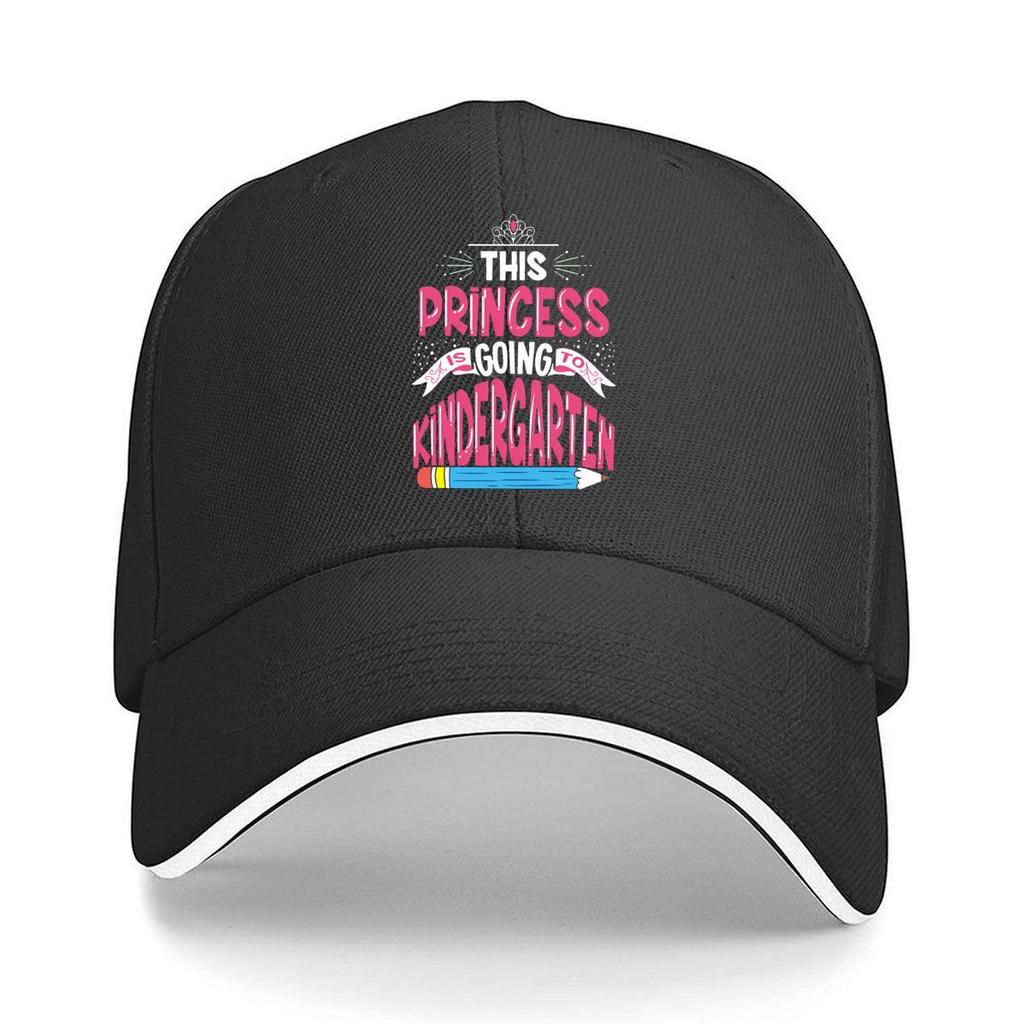 Princess Is Going To Kindergarten Pencil Sandwich Baseball Cap Unisex Women Sun Cap Outdoor Workouts Hat