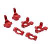 RC Steering Group Assembly Set Aluminum Alloy RC Car Steering Assembly Kit for Traxxas Latrax Teton 1 18 Red