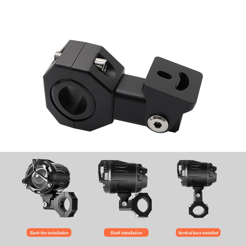 Мотоциклетные светодиодные фары, прожекторы, зажимы, кронштейны, зажим для трубки, комплект крепления для мотоцикла, противотуманные фары, аксессуары для мотоциклов