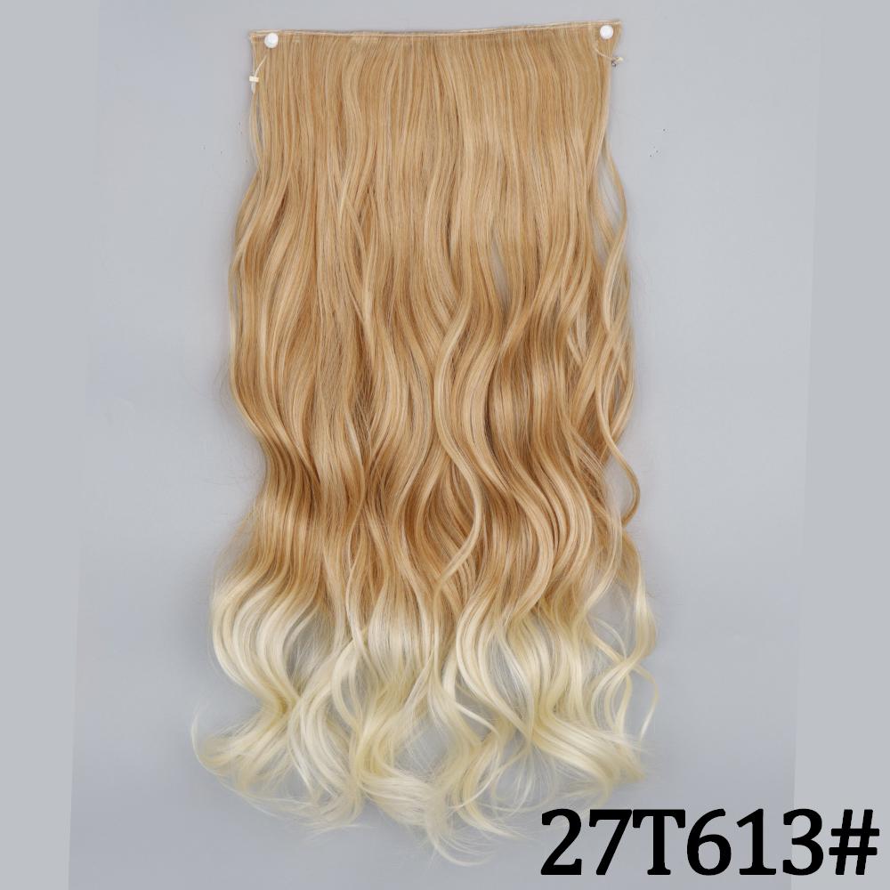 MERISIHAIR Длинные волнистые синтетические волокна 22 дюйма 5 зажимов для наращивания волос Волнистые прямые волосы Черный Коричневый Блондинка Повседневная одежда