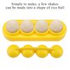 1pcs DIY Cute Mini Rice Vegetable Roll Mold Meat 4 Ball Maker Sushi Onigiri Tool Food Grade PP Material Kitchen Accessories