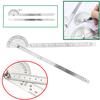 New Stainless Steel 180 Degree Protractor Angle Finder Arm Measuring Ruler Tool
