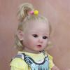 BZDOLL 60cm 3D-Paint Skin Soft Silicone Reborn Baby For Girl Realistic Princess Toddler Art Doll Cloth Body Blond Hair with Vascular