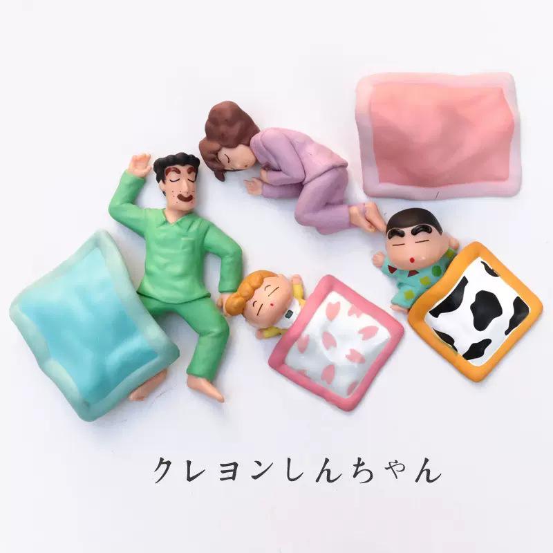 Nohara Family Sleep Squad Crayon Shin-chan Dashboard Ornaments