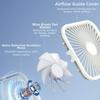 Portable Magnetic Travel Fan 8-24H Runtime Rechargeable and Plug-In Table Fan Small Personal Fan