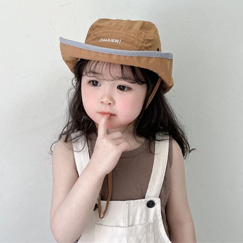 Summer Children Sunhat Quick-dry Fisherman Hat Ins Baby Bucket Hat  2-8 Years